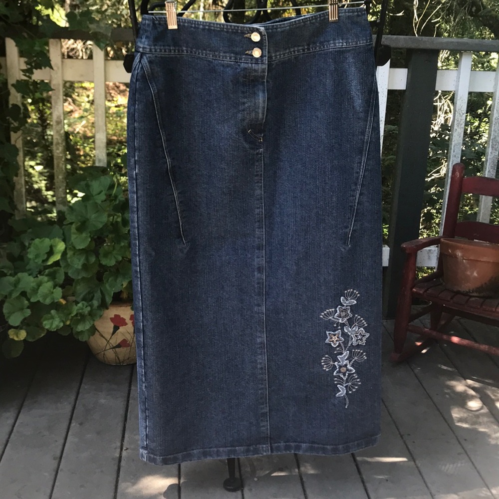 JOY denim jean skirt